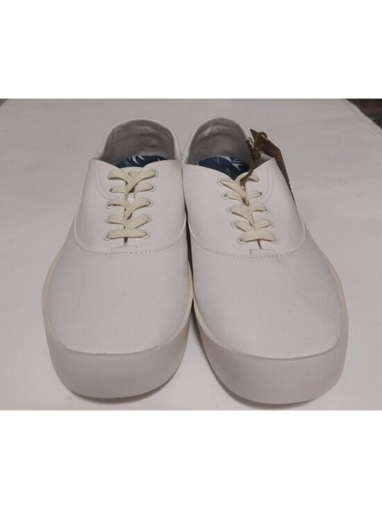 Olukai Tradewind Shoes Mens 10.5 Casual Lace Up Boat Beach Sneakers Off White main image 2